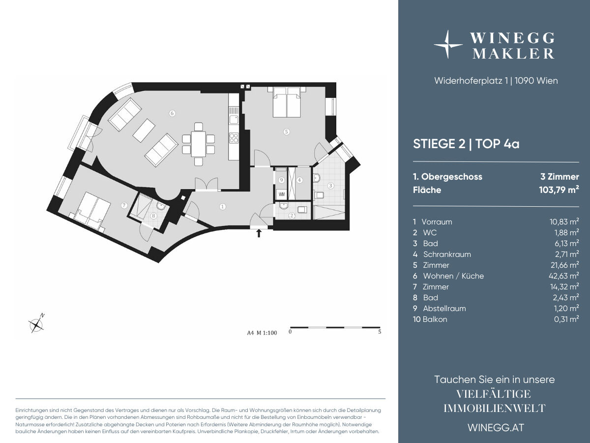 Widerhoferplatz 1 Stiege2 Top4a